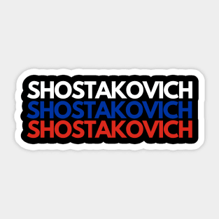 SHOSTAKOVICH Russia Sticker